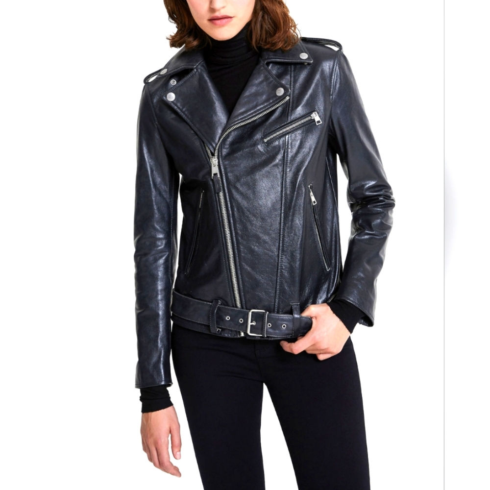 🔴NEW! AG REESE MOTO LEATHER JACKET SZ SMALL